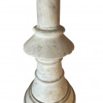 Cararra marble candlestick