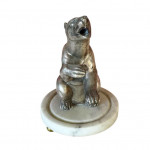 Silver plate polar bear