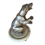 Silver plate polar bear