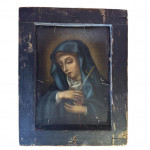 Oil on copper religious painting