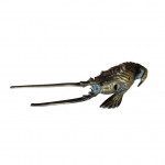 Pair of Meiji bronze crayfish