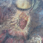 Oval portrait of the Virgin Mary