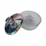 Pair of silver lidded butter dishes