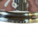 Pair of silver lidded butter dishes