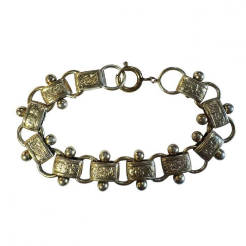 Victorian book-link bracelet