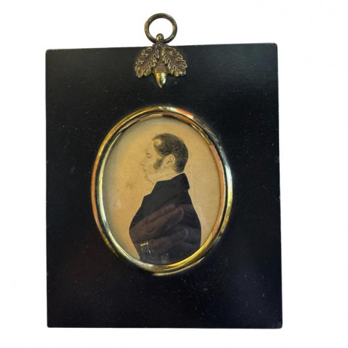 Regency miniature portrait of a gentleman