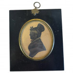 Pair of George III silhouette portraits