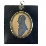 Pair of George III silhouette portraits