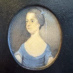 18th century portrait miniature of a young lady