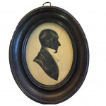 Pair of early 19th century silhouette portraits