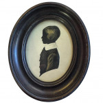 Pair of early 19th century silhouette portraits