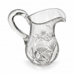 Large Victorian Cut-Glass Water Jug, Circa 1860