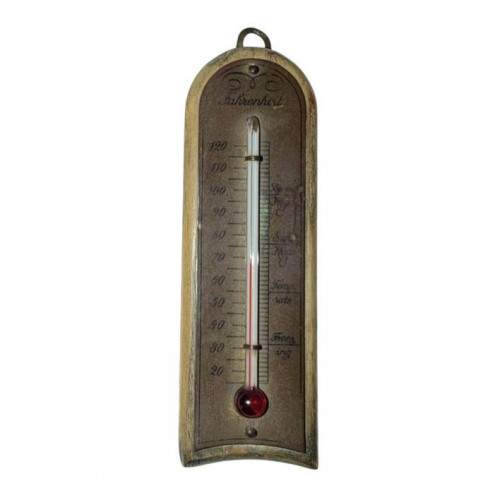 Miniature Victorian Wooden Fahrenheit Thermometer, Circa 1880
