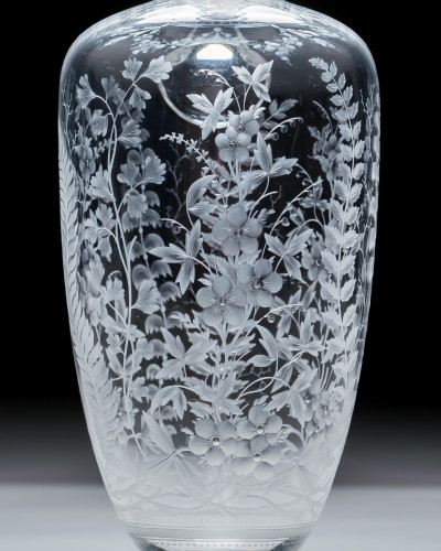 A FINELY ENGRAVED VICTORIAN WINE EWER