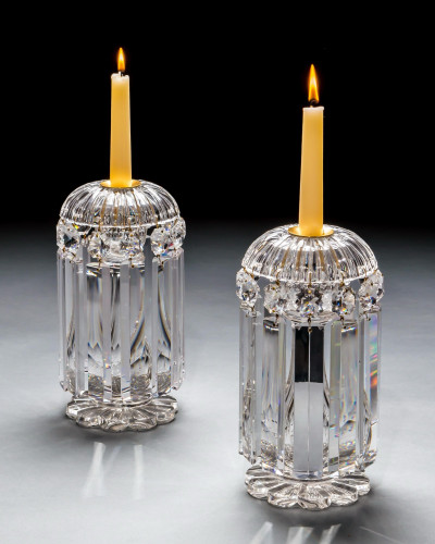 A PAIR OF WILLIAM IV LUSTRES
