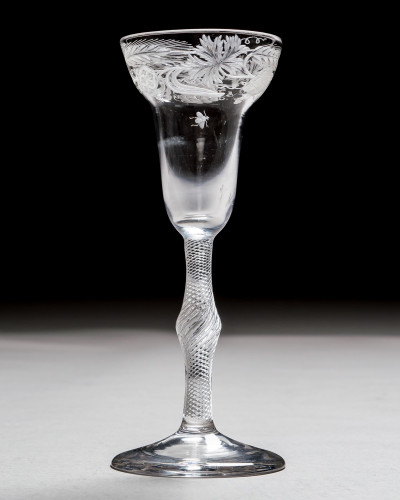 A RARE PANTOP ALE GLASS