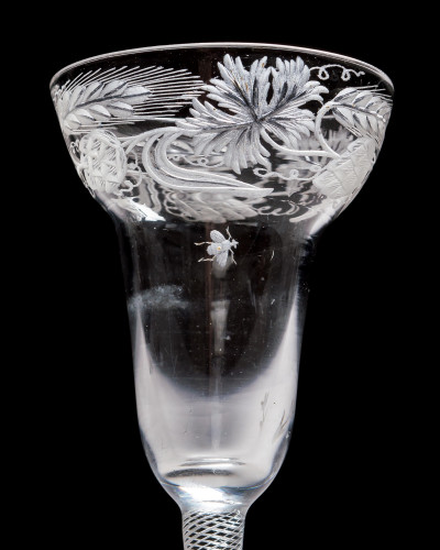 A RARE PANTOP ALE GLASS