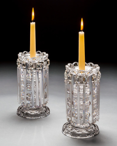 A PAIR OF UNUSUAL VICTORIAN LUSTRES