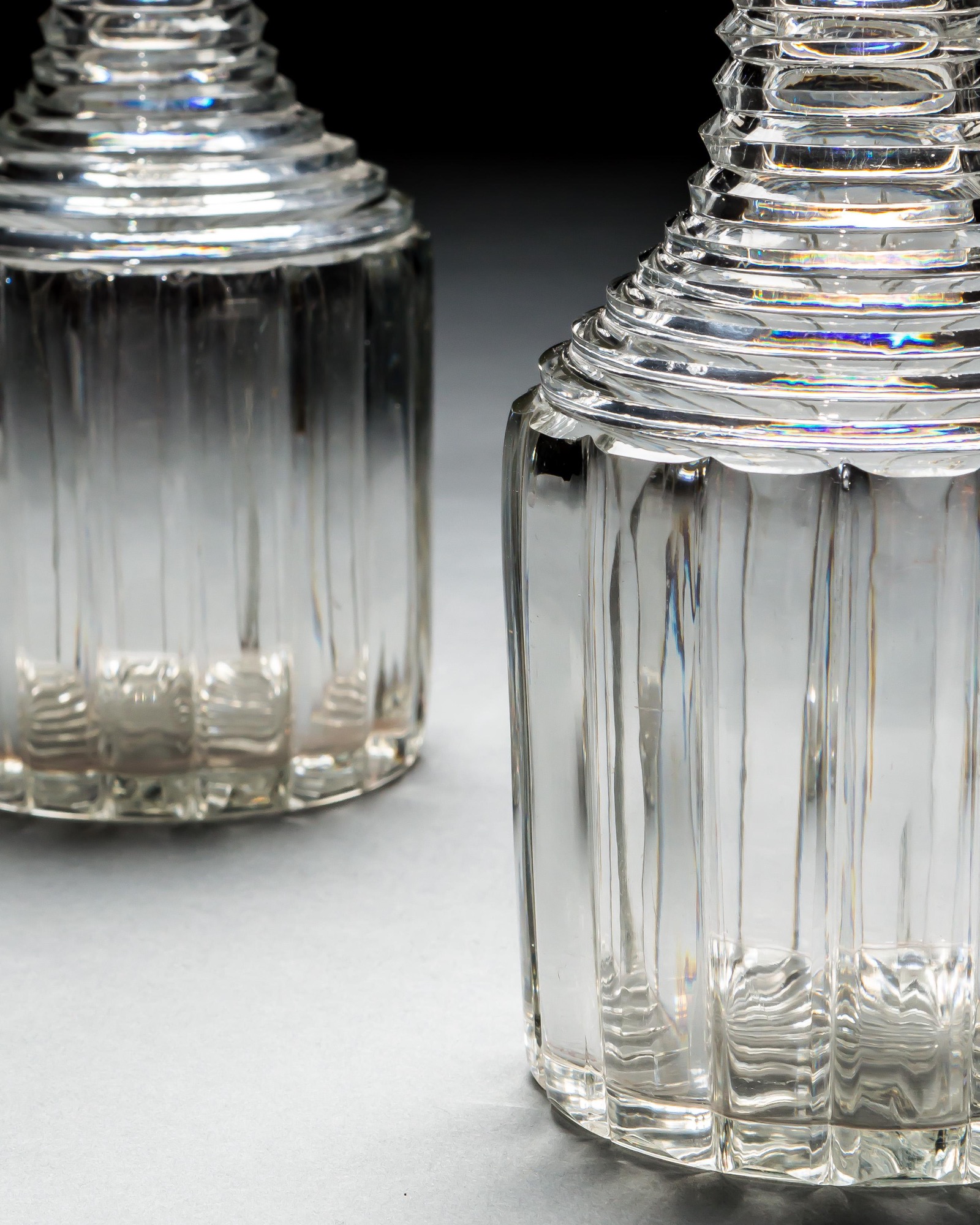 A SUITE OF WILLIAM IV DECANTERS