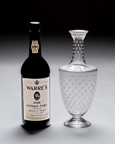 AN ENGRAVED VICTORIAN CARAFE