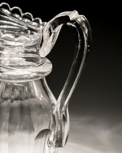 A SLICE CUT WILLIAM IV WATER JUG