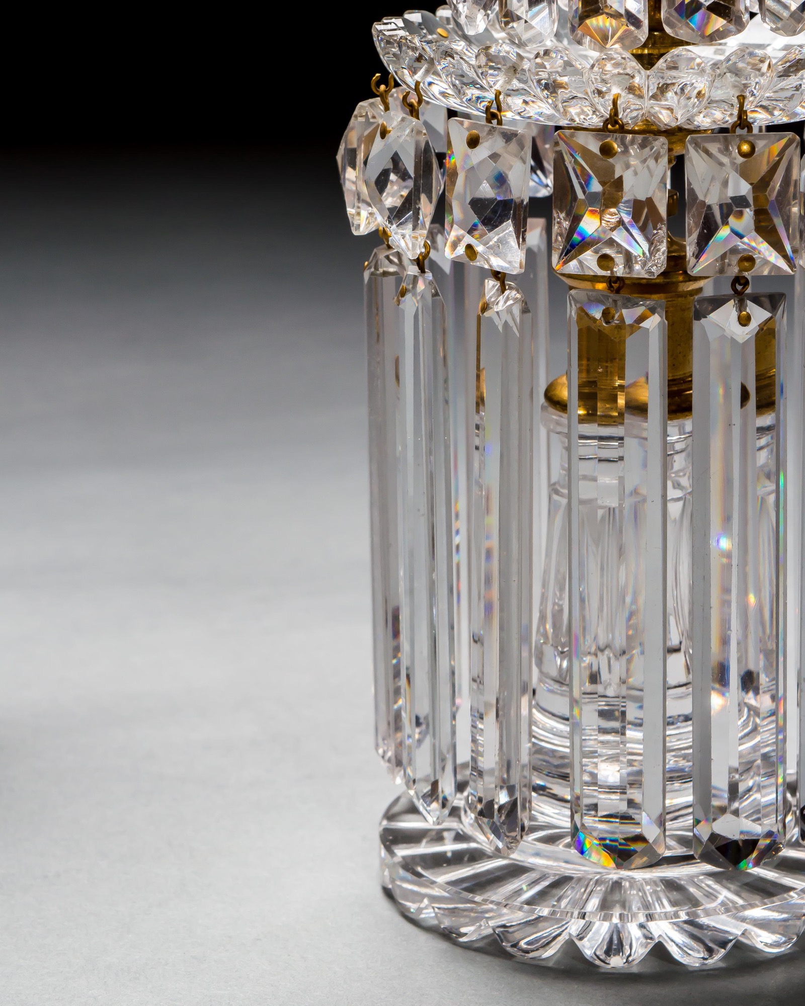 A PAIR OF DOUBLE TIER CANDLESTICKS ATTRIBUTED TO JOHN BLADES