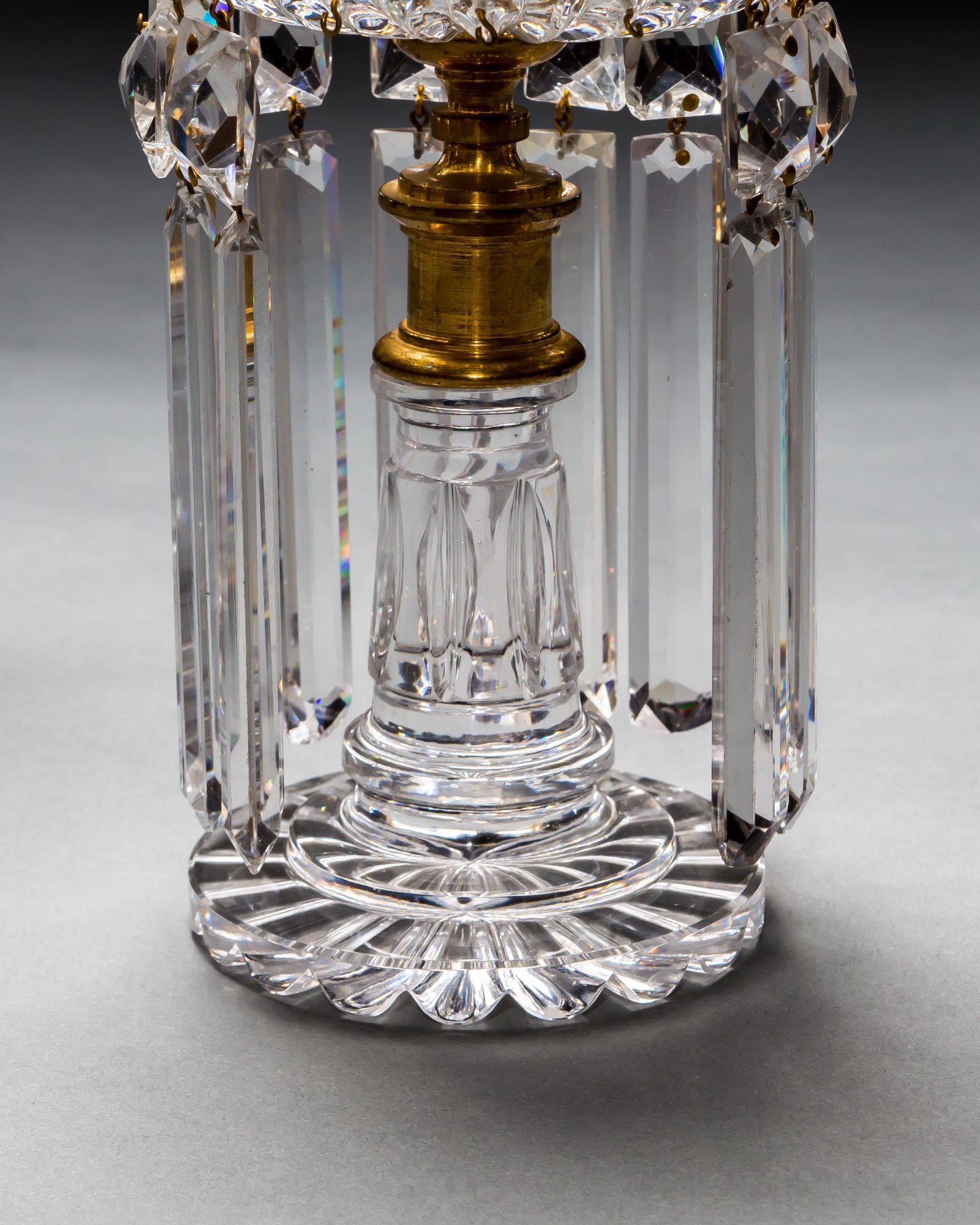 A PAIR OF DOUBLE TIER CANDLESTICKS ATTRIBUTED TO JOHN BLADES