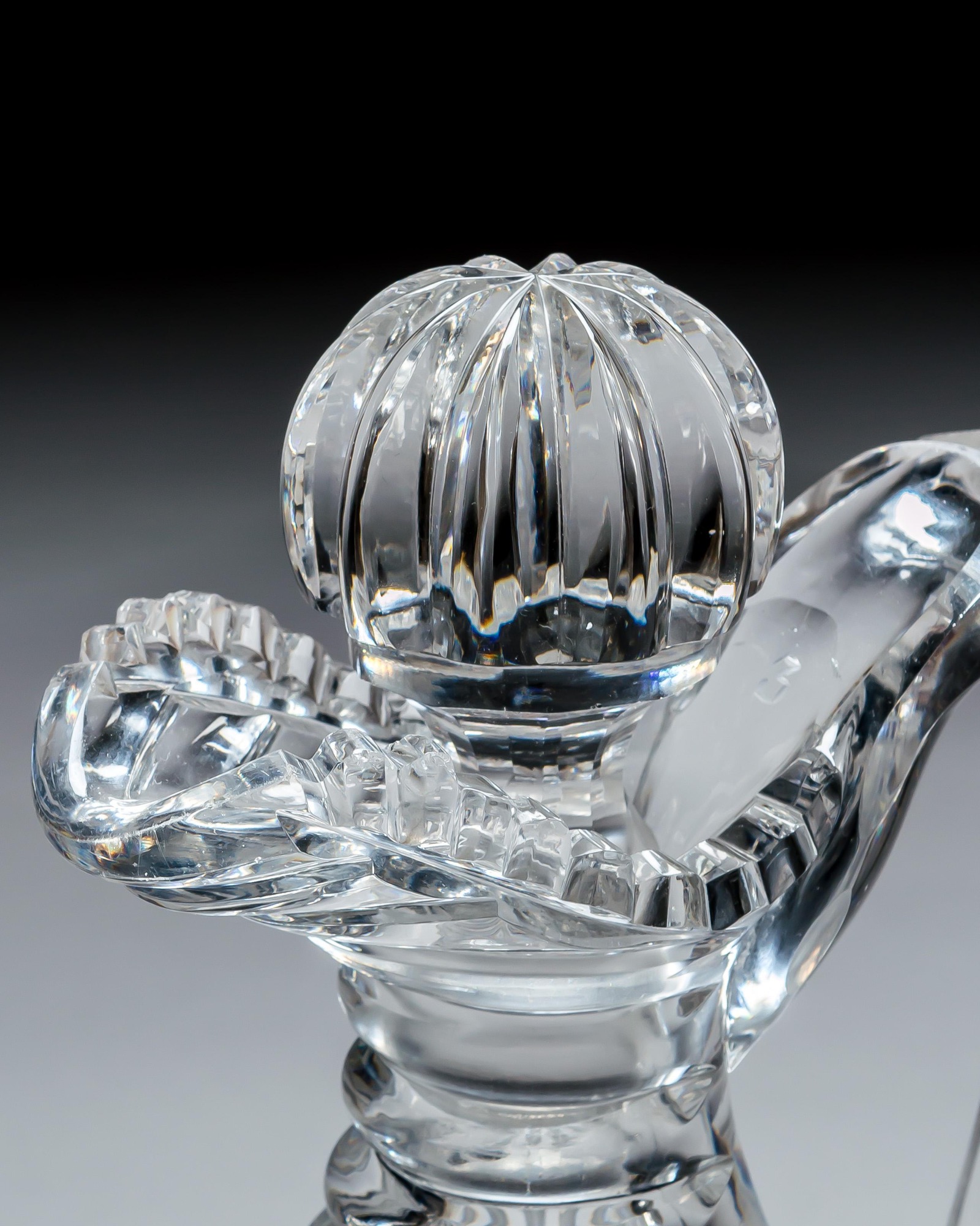 A PAIR OF PILLAR CUT REGENCY CLARET JUGS