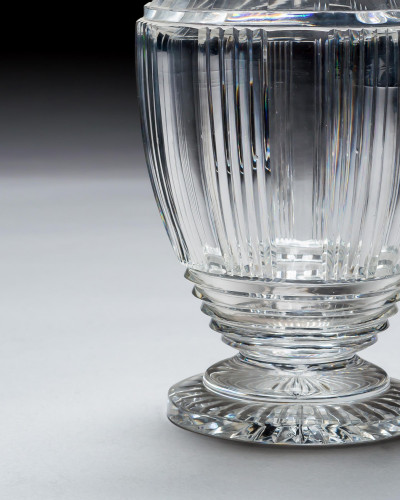 A REGENCY CUT GLASS WATER JUG