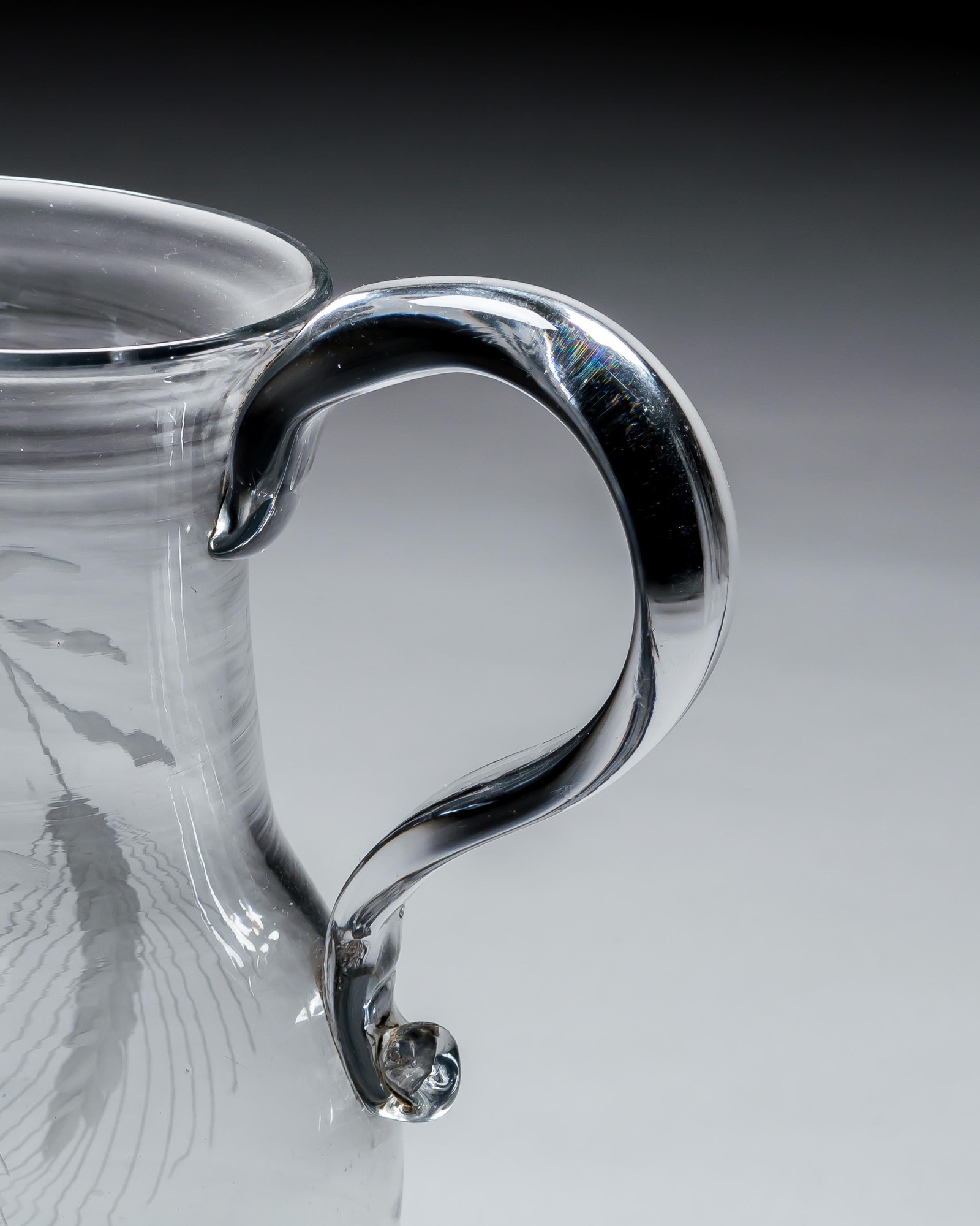 AN IRISH ENGRAVED GEORGIAN JUG