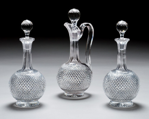 A SUPERB SUITE OF VICTORIAN WINE VESSELS