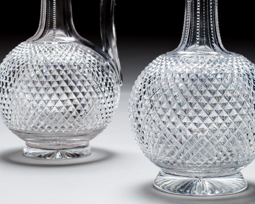 A SUPERB SUITE OF VICTORIAN WINE VESSELS