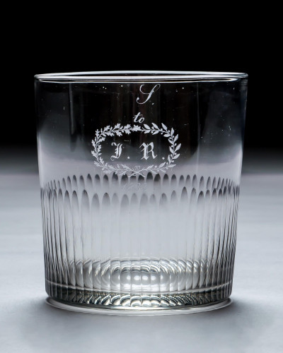 A MAMMOTH ENGRAVED TUMBLER