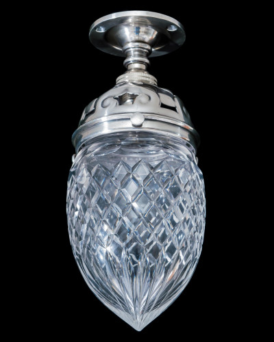 A SET OF THREE ACORN CELLING LIGHTS