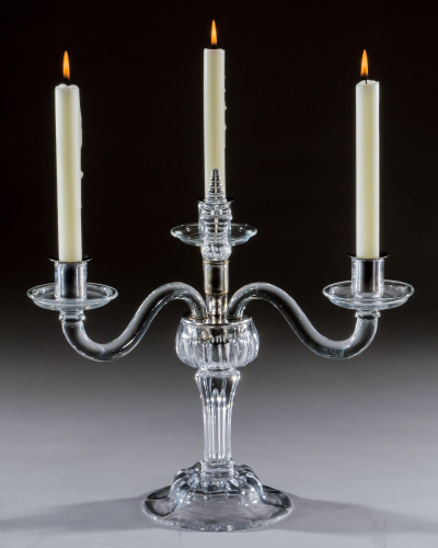 A RARE GEORGE II CANDELABRA