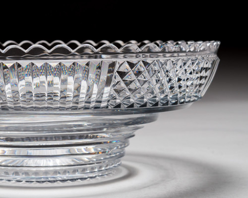 A REGENCY CUT GLASS BOWL