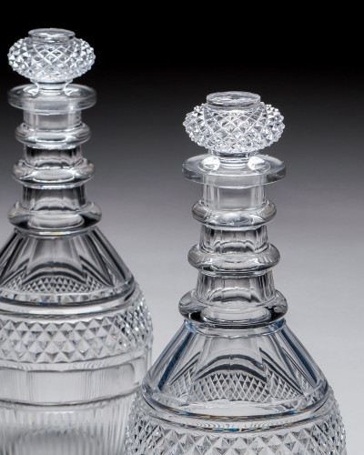 A SUPERB PAIR OF REGENCY DECANTERS