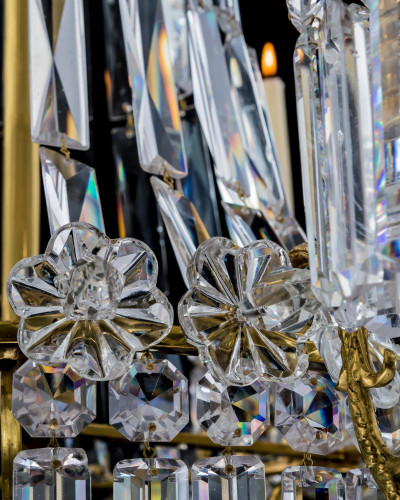 A SUPERB WILLIAM IV TENT & WATERFALL CHANDELIER