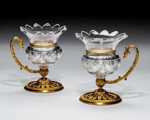 A PAIR OF OSLER VASES