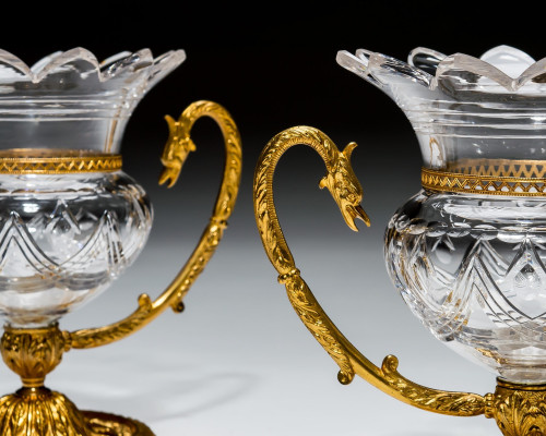 A PAIR OF OSLER VASES