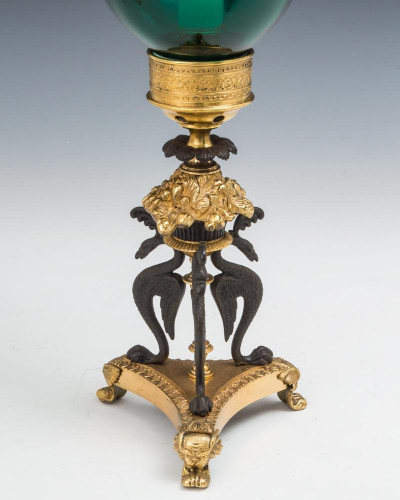 A FINE PAIR OF REGENCY STORM LIGHTS BY CHENEY LONDON