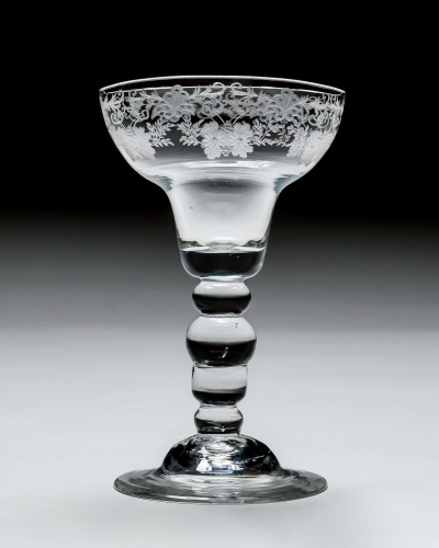 A VERY RARE ACORN KNOPPED LEMON GLASS