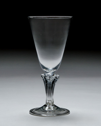 A LARGE PEDESTAL STEM GOBLET