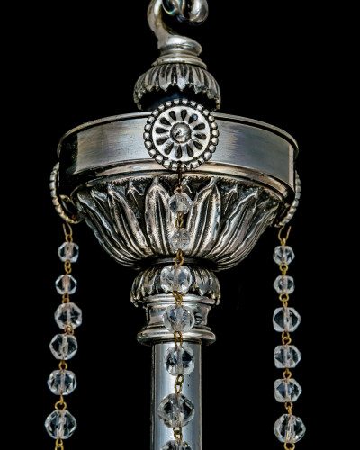 A PAIR SILVERED F&C OSLER BOWL FITTINGS