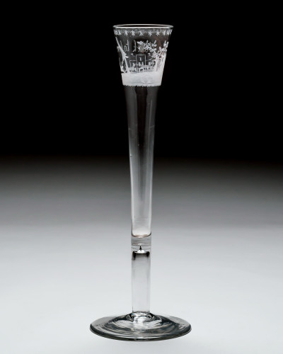 AN EXCEPTIONALLY RARE ENGRAVED HUNTING FLUTE