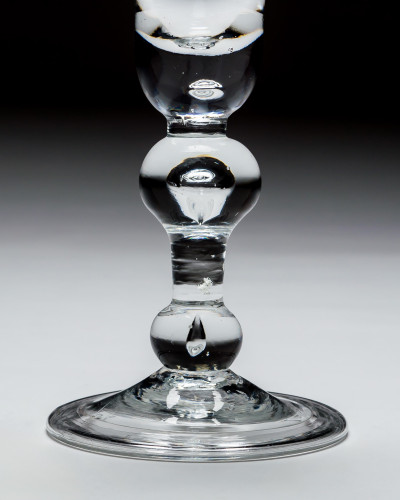 A LARGE 18TH CENTURY BALUSTER GOBLET