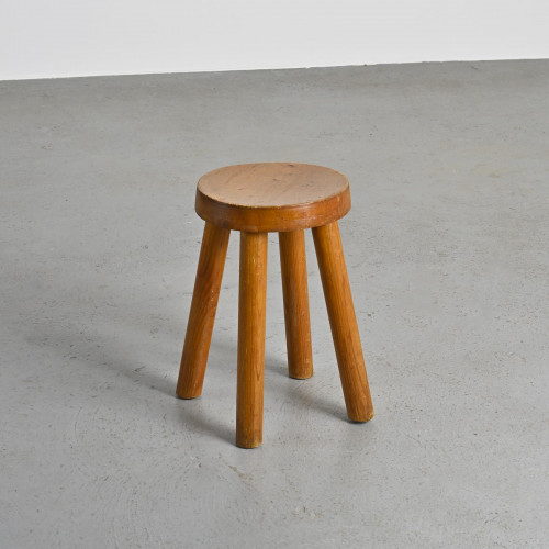 Tabouret par Charlotte Perriand pour les Arcs 1600, circa 1965
