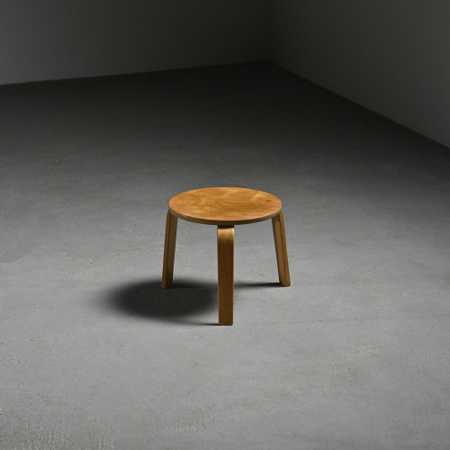 Low Stool by Hans Bellmann, ed. Horgen Glarus, Switzerland, circa 1950