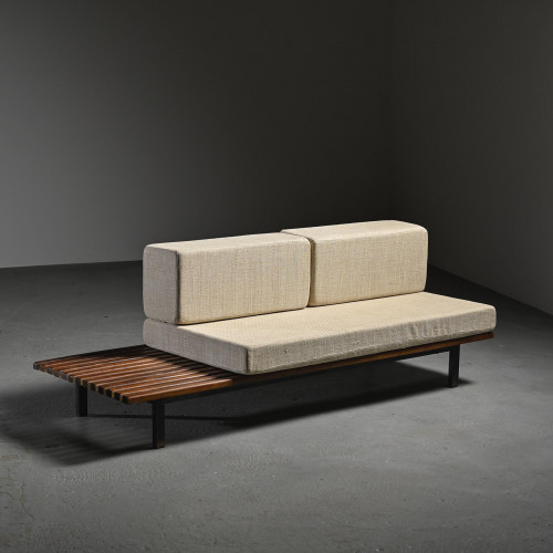 Banquette CANSADO en acajou par Charlotte Perriand, Mauritanie, 1962