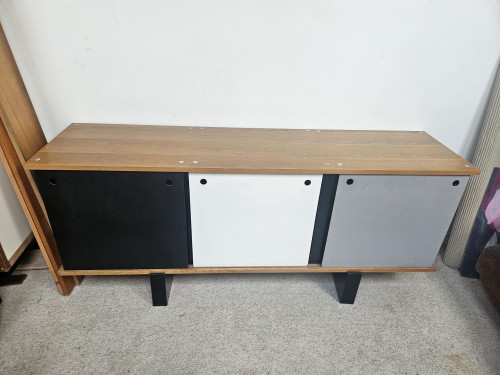 Bahut "Bloc" 3 portes, Charlotte Perriand, Cansado, circa 1962.